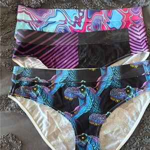 Colorful Dinosaur and Abstract Pattern Bottoms